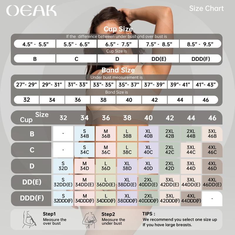 OEAK Comfortable Wireless Women’s Bra