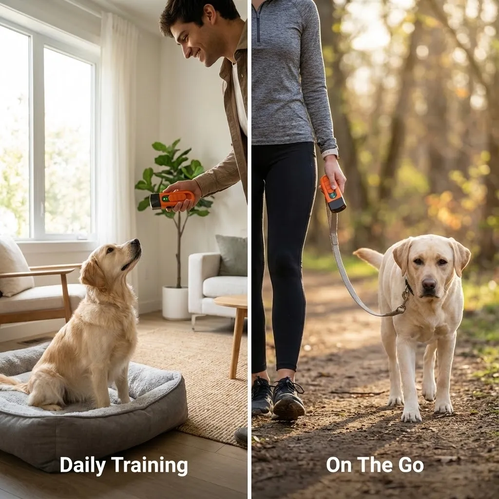 The SilentPaw™ Ultrasonic Dog Trainer — Stop Barking Instantly, No Shock Required